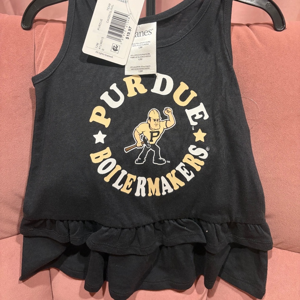 Purdue Boilermakers Size 12 months Tank Dress and Bloomers